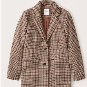Abercrombie Plaid Blazer Coat
